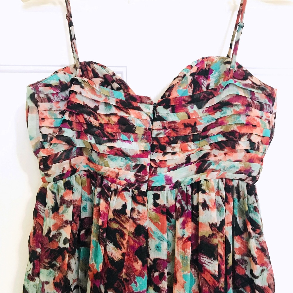 Bcbgeneration Seashell Bodice Pleated Strap Dress - image 8